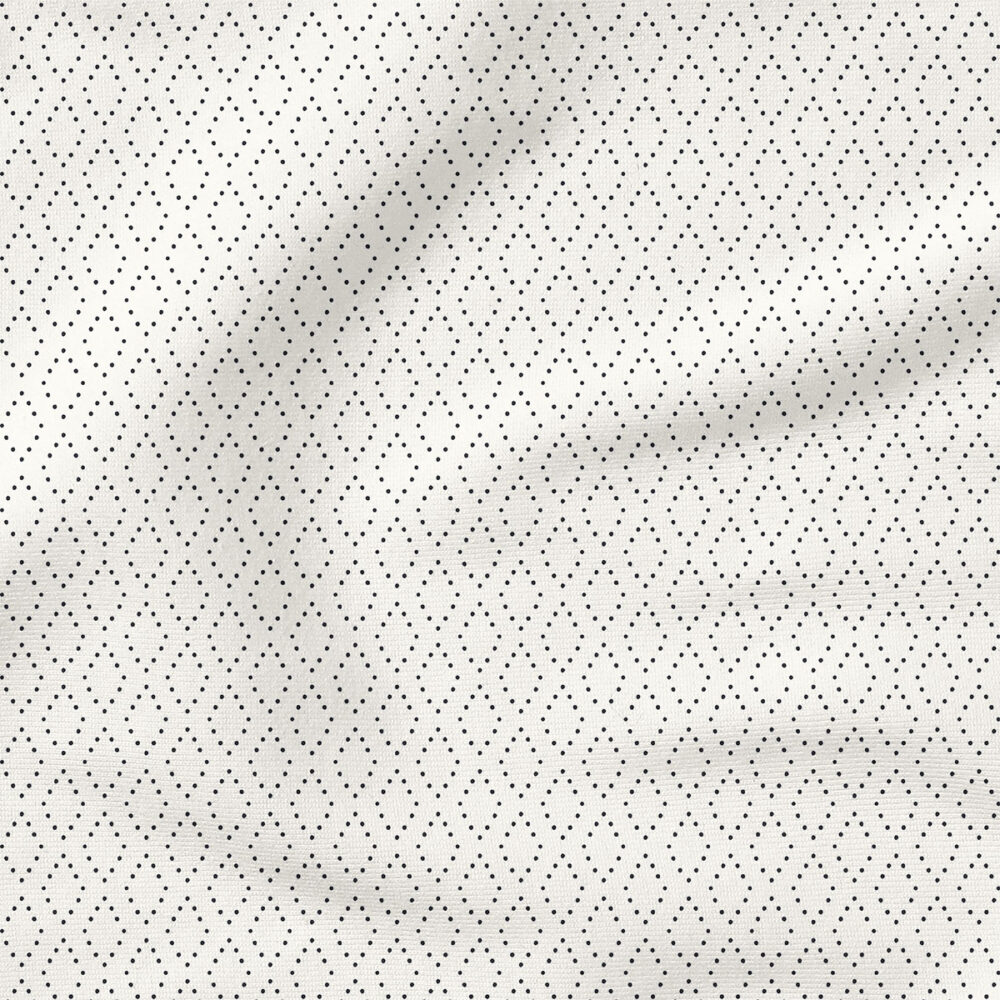 Diamond Dust (Cream and Black Beauty) | Stripes and Shapes, Children Fabric Design | Hufton Studio